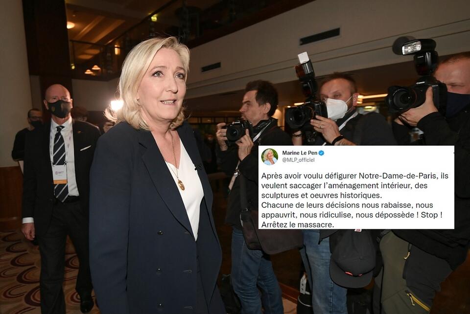 Marine Le Pen / autor: 	PAP/Marcin Obara