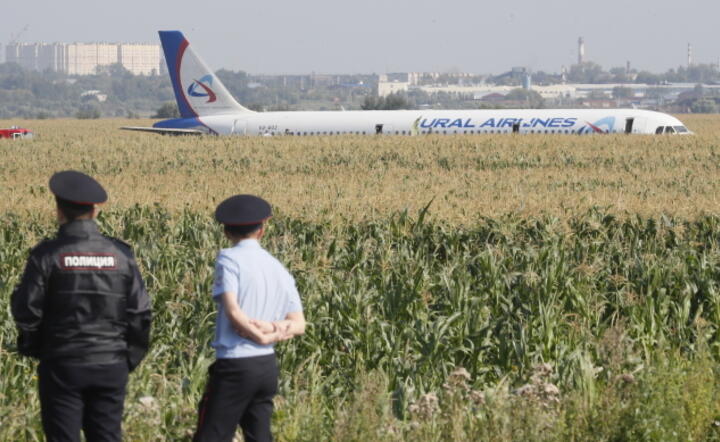 Rozbity Airbus A321 w rejonie lotniska Żukowski pod Moskwą  / autor: PAP/EPA/SERGEI ILNITSKY