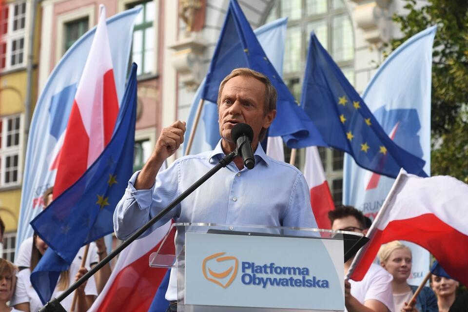 Donald Tusk w Gdańsku / autor: PAP/Marcin Gadomski