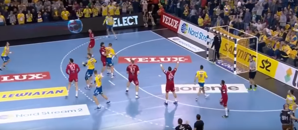 Marcowy mecz Vive z Veszprém KSE / autor: youtube  Handball Belarus