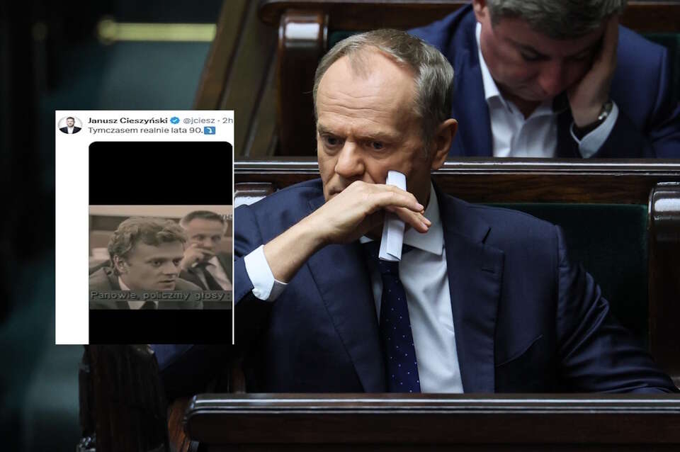 Tusk wspomina lata 90. Przypomniano: "Panowie, policzmy głosy"