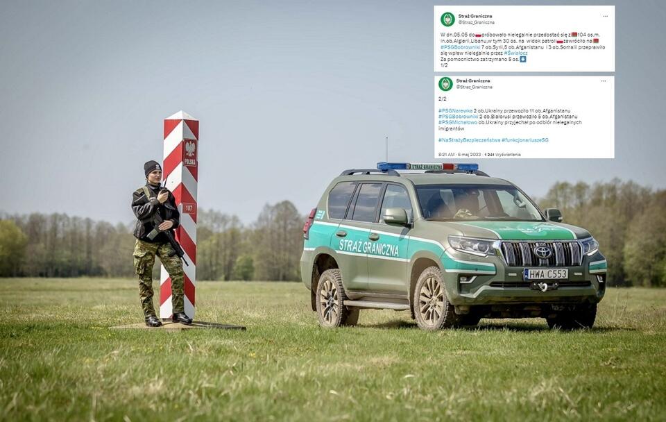 Sytuacja na granicy polsko-białoruskiej / autor: Twitter: @Straz_Graniczna