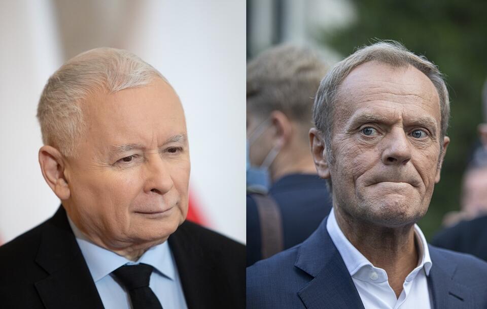 Jarosław Kaczyński vs. Donald Tusk / autor: Fratria