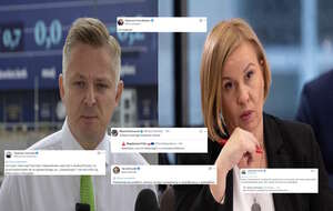 Na zdjęciu Jakub Stefania, Magdalena Filiks oraz wpisy z portalu X (screeny) / autor: Fratria/X (screeny)