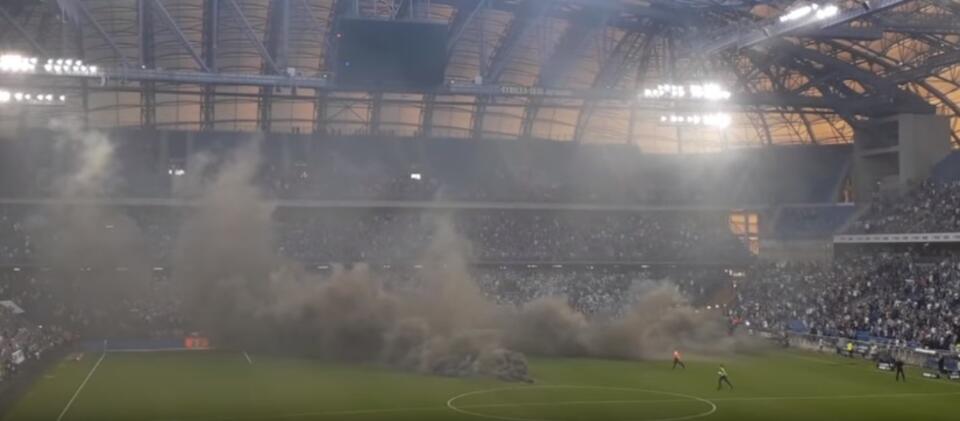 mecz Lech-Legia  / autor: screen YT