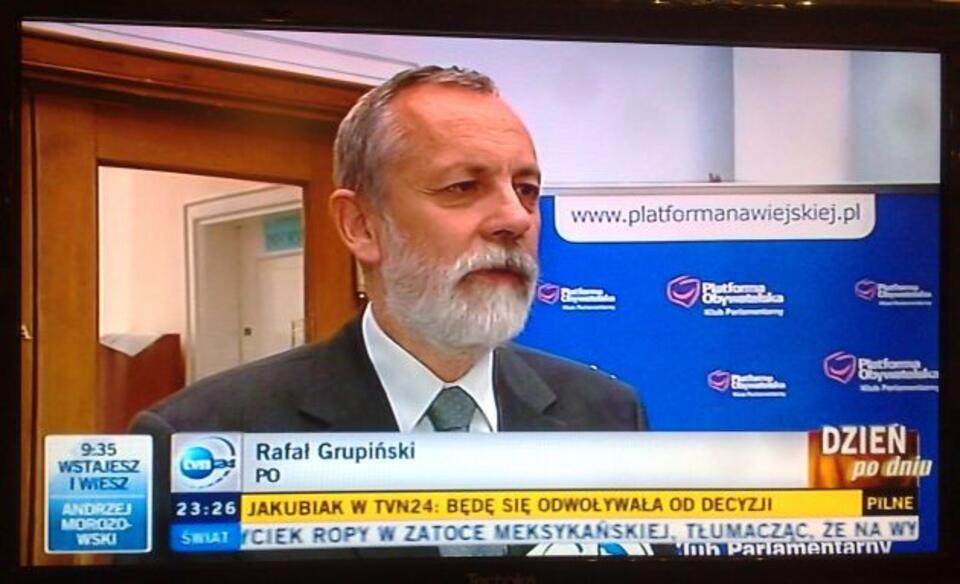 Rafał Grupiński w TVN24