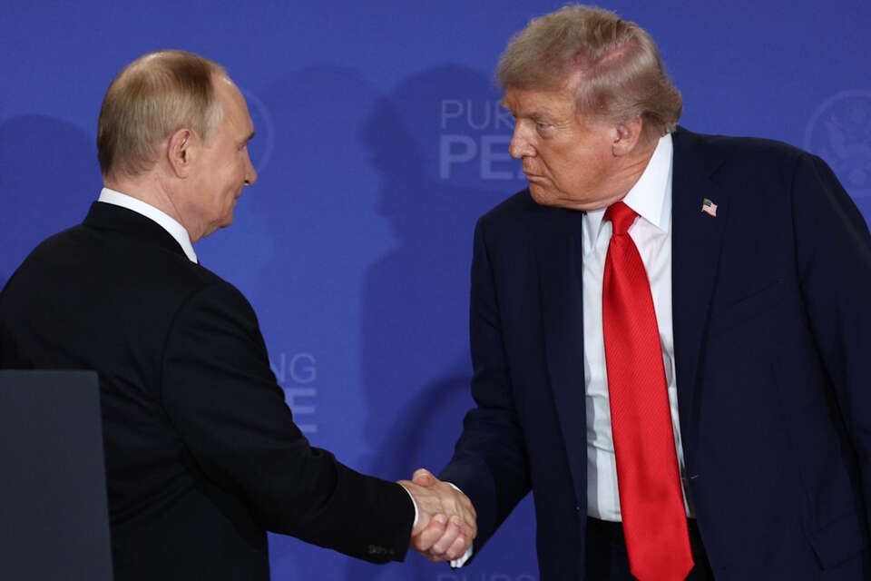 Donald Trump i Wladimir Putin / autor: PAP/EPA
