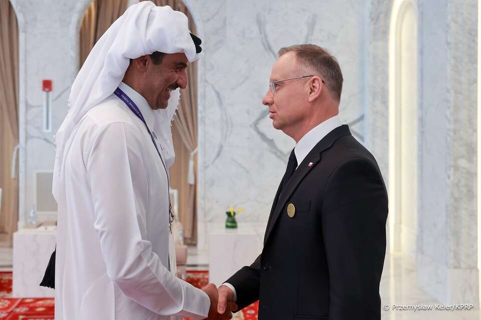 Prezydent Duda spotkał się z emirem Kataru