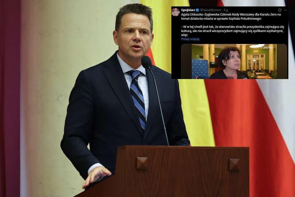 Scandal and defence  of one's own. Diduszko criticizes Trzaskowski