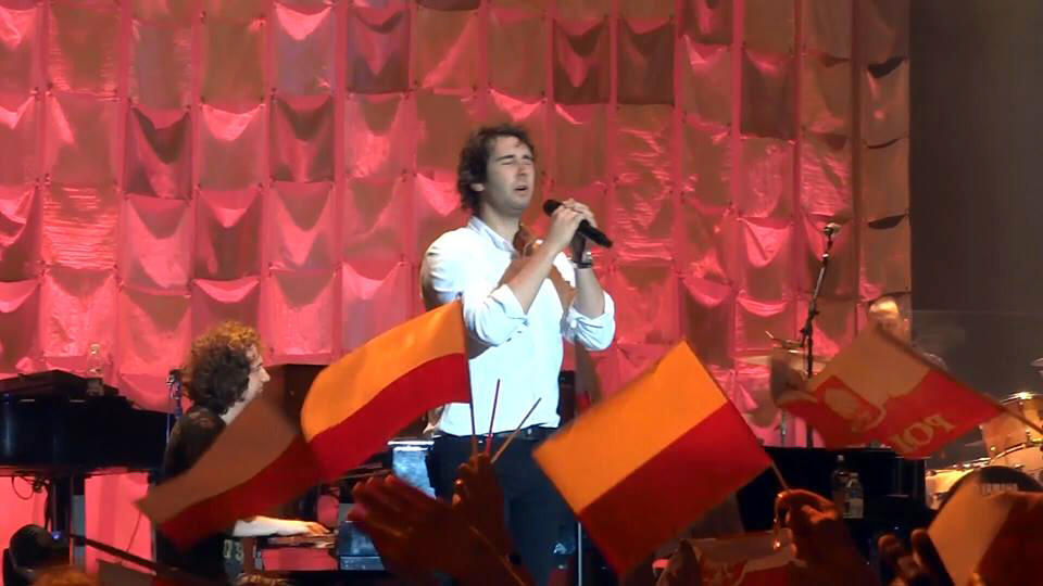 Josh Groban podczas koncertu w Berlinie