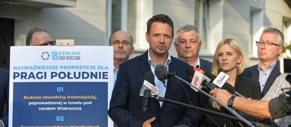 WARSZAWA KONFERENCJA RAFAŁ TRZASKOWSKI / autor: PAP/Marcin Obara