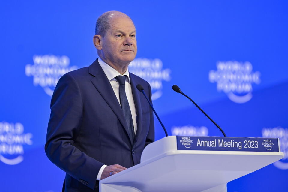 kanclerz Olaf Scholz / autor:  	PAP/EPA/GIAN EHRENZELLER