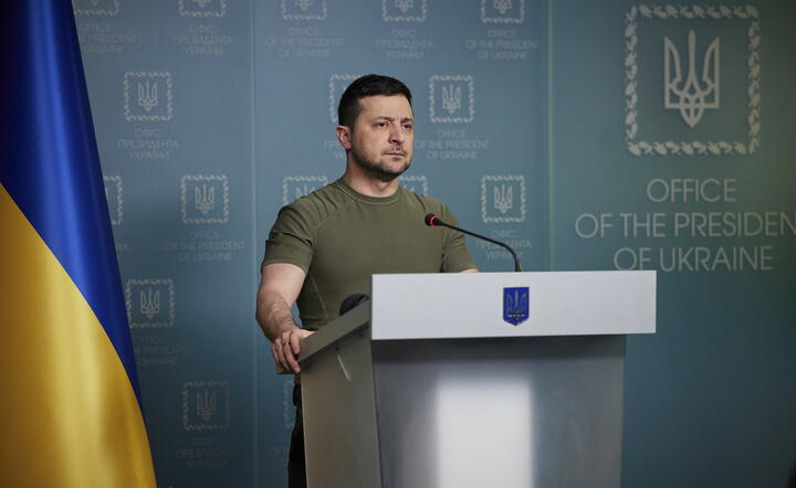 prezydent Ukrainy Wołodymyr Zełenski / autor: PAP/EPA/PRESIDENTIAL PRESS SERVICE HANDOUT