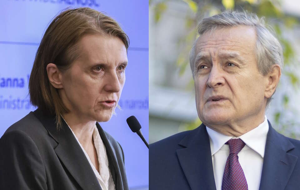 Hanna Wróblewska, Piotr Gliński / autor: Fratria/PAP/Leszek Szymański