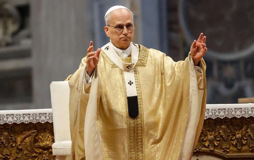 Ojciec Święty Leon XIV / autor: PAP/EPA/GIUSEPPE LAMI