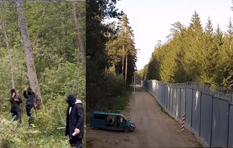 Ataki na patrole SG przy granicy z Białorusią / autor: screenshot Twitter Straż Graniczna 