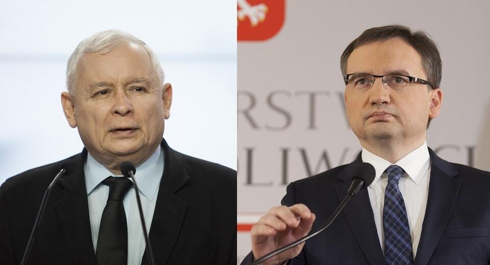 Jarosław Kaczyński/Zbigniew Ziobro / autor: Fratria