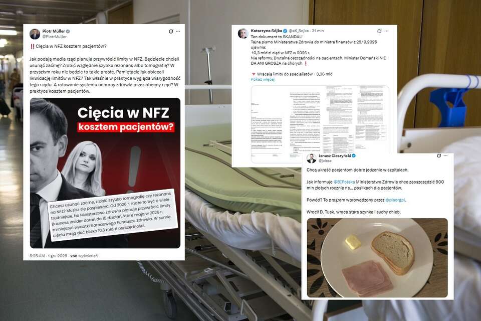 Łóżko szpitale - zdjęcie ilustracyjne. Rząd Donalda Tuska  szuka oszczędności w sektorze zdrowia / autor: Fratria/X