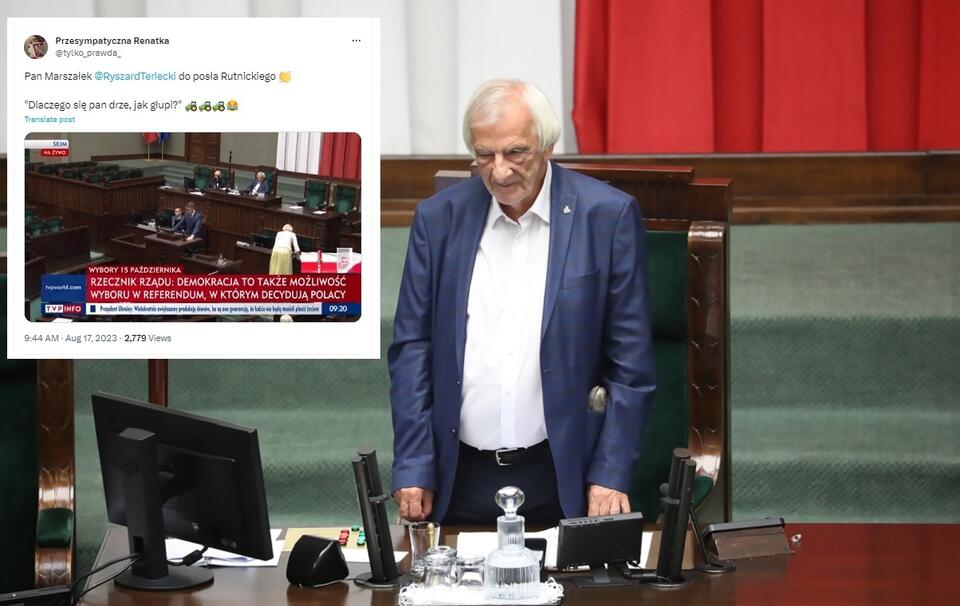 Wicemarszałek Sejmu Ryszard Terlecki / autor: PAP/Tomasz Gzell