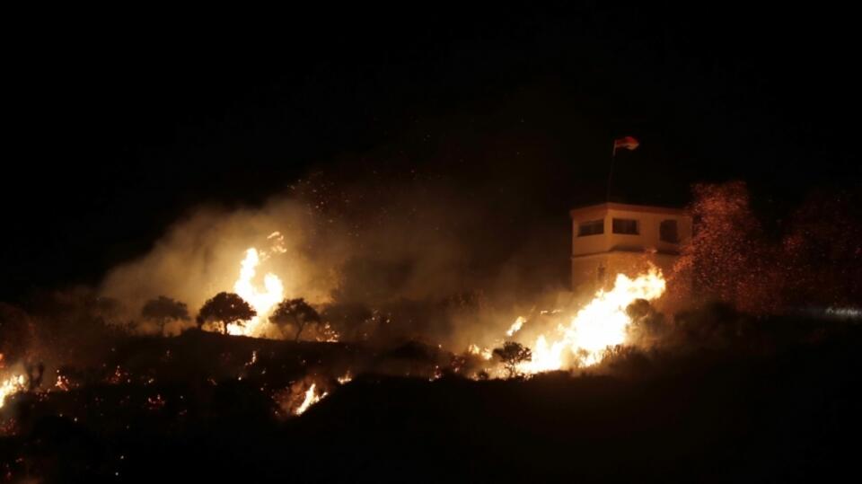 Zdjęcia z nocnego ataku izraelskiego wojska / autor: EPA/PAP
