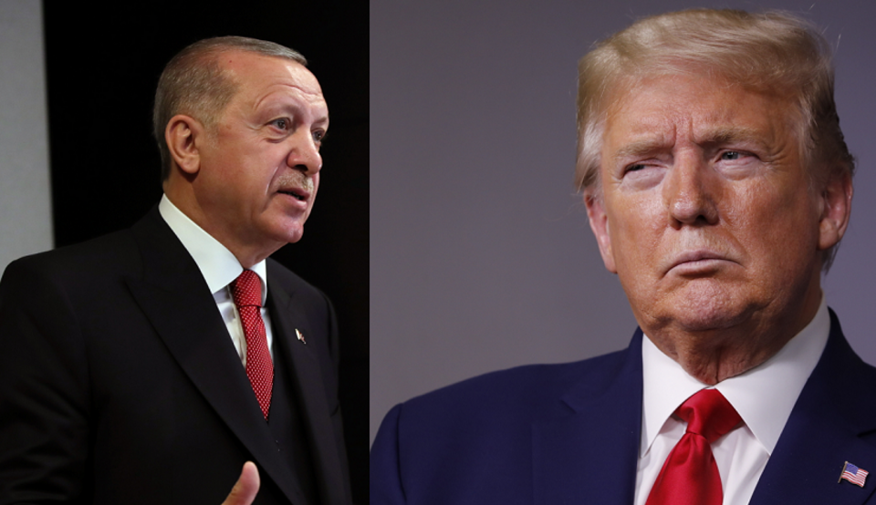 Recep Tayyip Erdogan i Donald Trump / autor: PAP/EPA