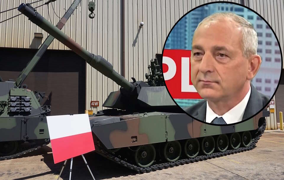 Gen. pilot Dariusz Wroński (na zdjęciu), były dowódca 1 Brygady Lotnictwa Wojsk Lądowych ocenia program SAFE. W tle czołg na zdj. ilustracyjnym / autor: Fratria