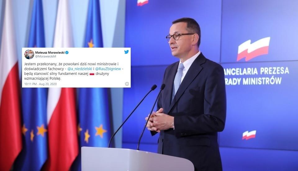 Premier Mateusz Morawiecki / autor: PAP/Wojciech Olkuśnik; Twitter/Mateusz Morawiecki