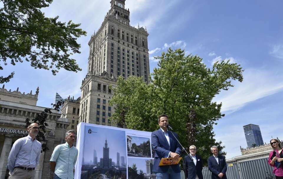 Konferencja nt rozpoczynającej się budowy pl. Centralnego / autor: Fratria