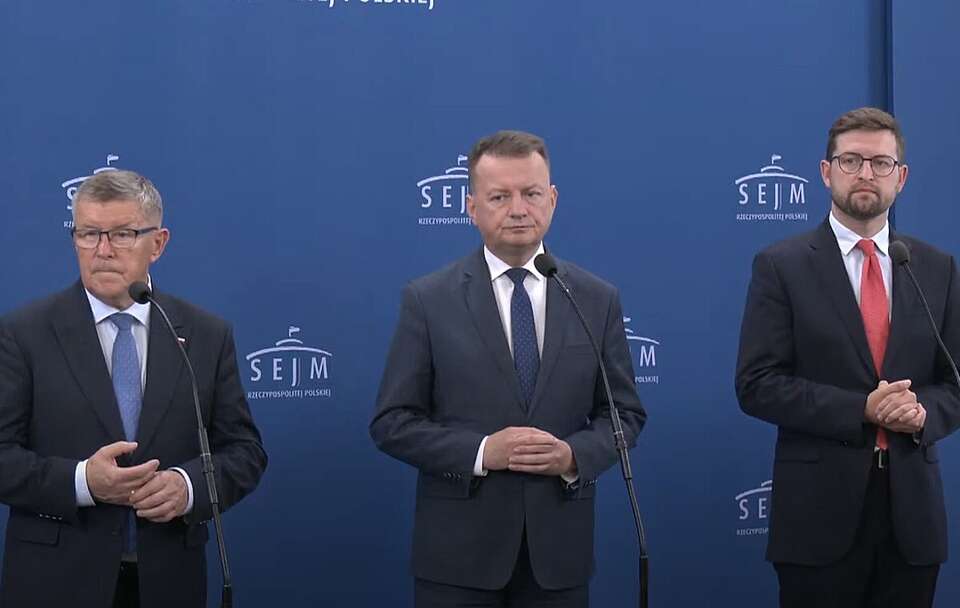 Zbigniew Kuźmiuk, Mariusz Błaszczak i Andrzej Śliwka  / autor: YT/PiS