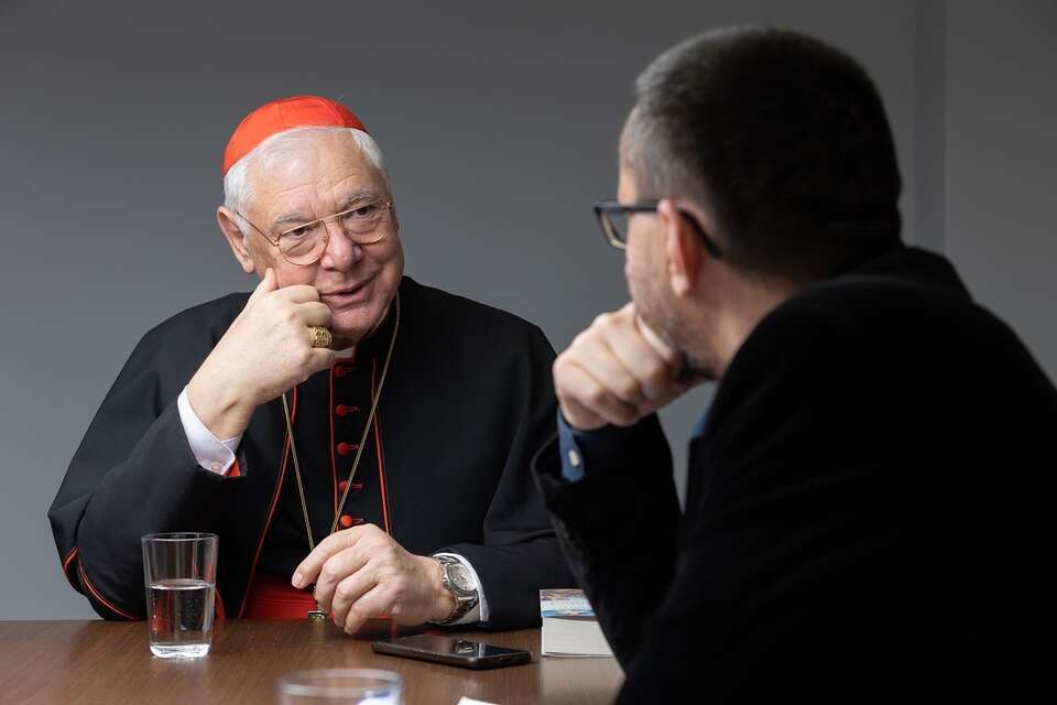 Cardinal Gerhard Müller and Goran Andrijanić  / autor: wPolityce.pl