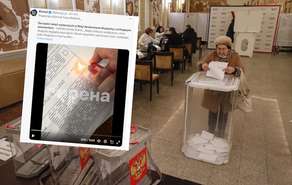 Wybory prezydenckie w Rosji  / autor: PAP/EPA/MAXIM SHIPENKOV