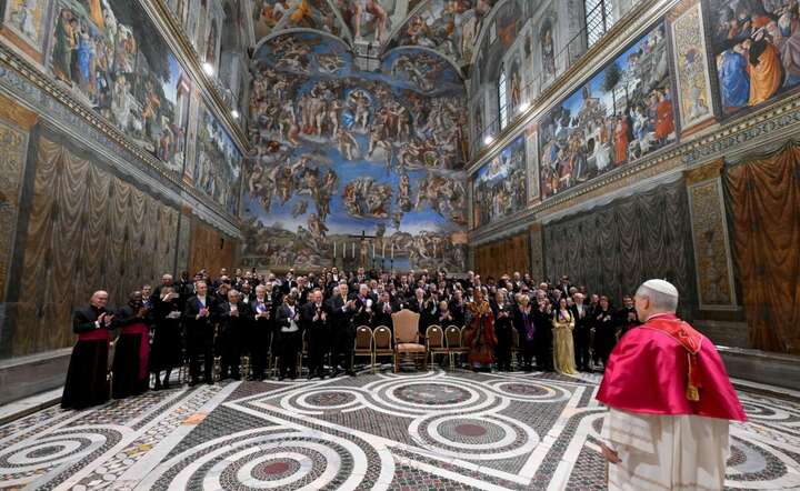 Noworoczne przemówienie papieża Leona XIV do korpusu dyplomatycznego akredytowanego przy Stolicy Apostolskiej / autor: materiały prasowe Vatican Media