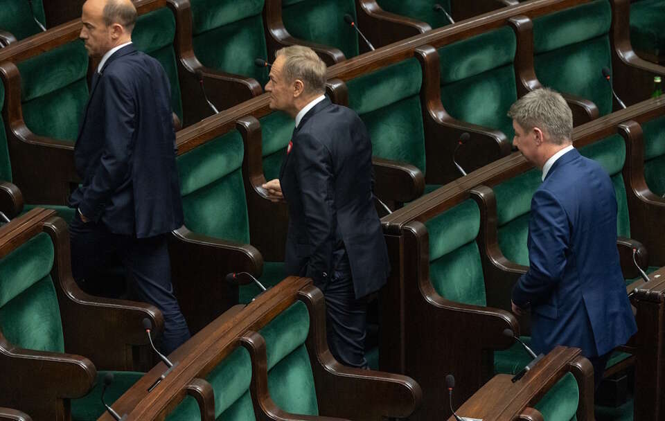 Borys Budka, Donald Tusk, Jan Grabiec / autor: Fratria