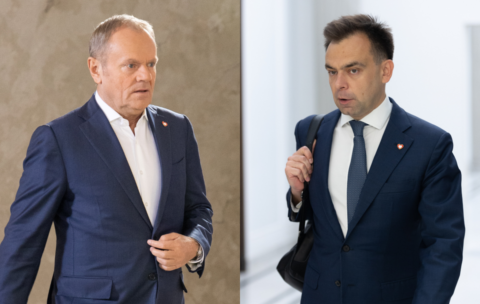 Donald Tusk i Andrzej Domański / autor: Fratria
