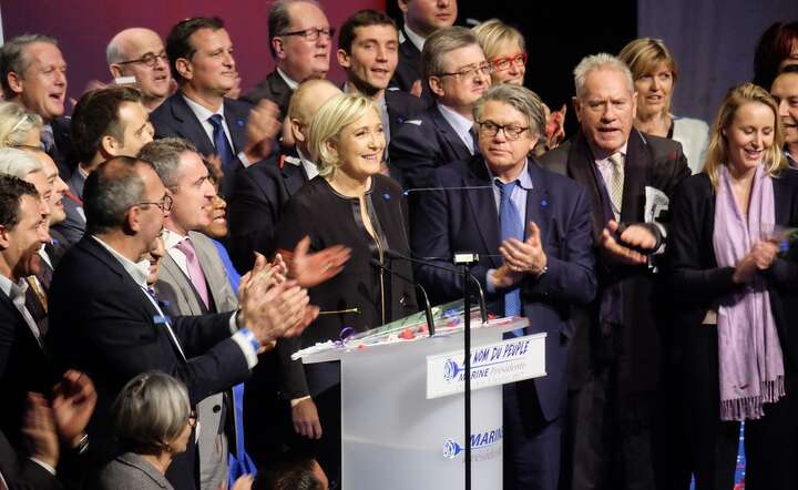 Marine Le Pen i jej zwolennicy. / autor: Pixabay