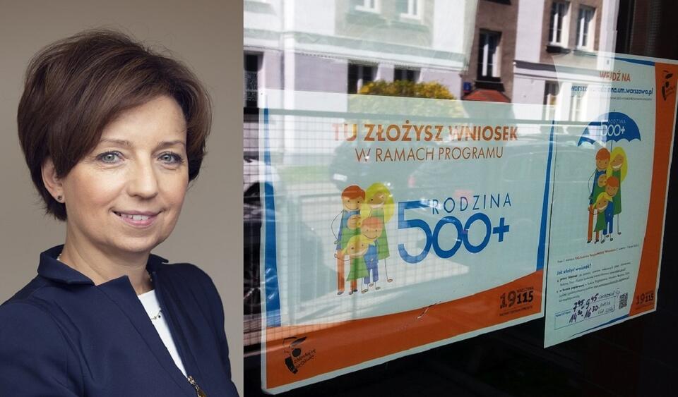 Minister Marlena Maląg/Miejsce składania wniosków o środki z programu 500 Plus / autor: Fratria