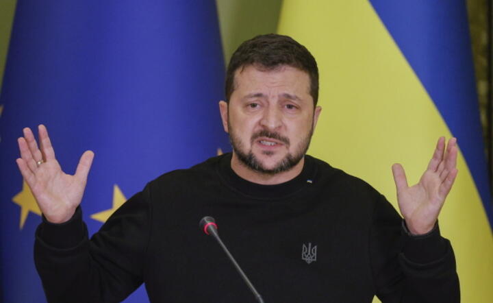 Prezydent Ukrainy Wołodymyr Zełenski / autor: PAP/EPA/SERGEY DOLZHENKO