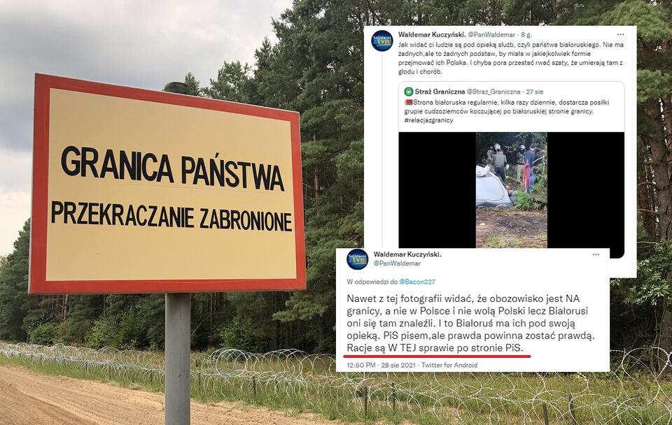 Granica polsko-białoruska / autor: Twitter/MON/Waldemar Kuczyński