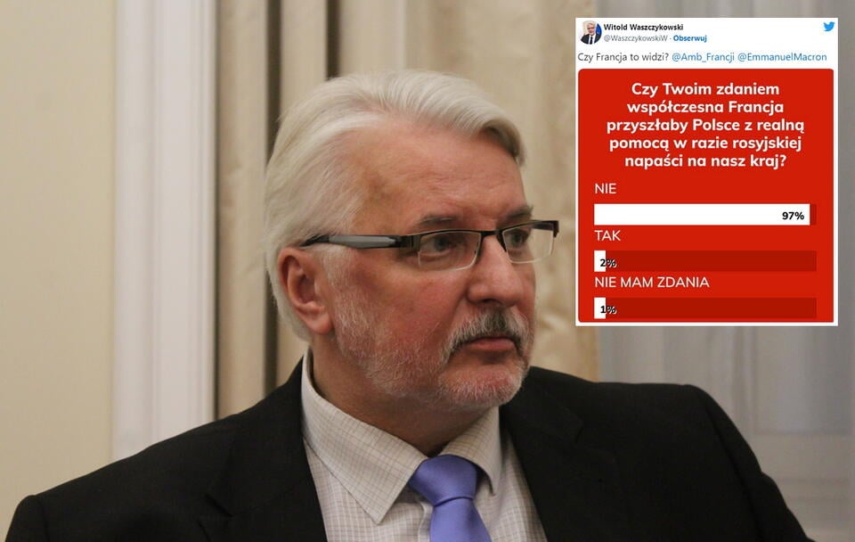 Witold Waszczykowski / autor: Fratria/Twitter