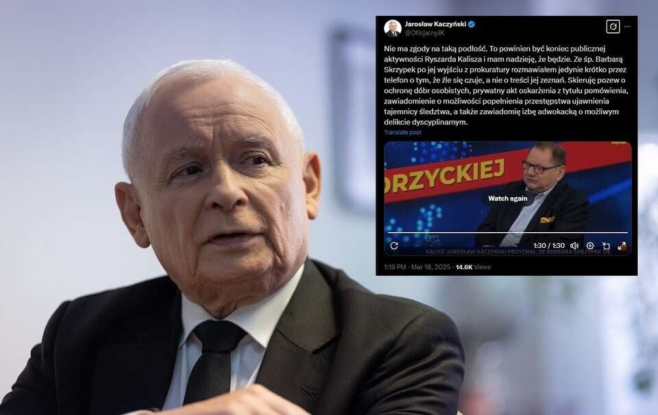 Prezes PiS Jarosław Kaczyński / autor: Fratria/TT: @OficjalnyJK