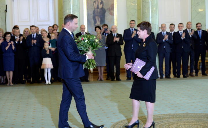 Prezydent Andrzej Duda w piątek 13 listopada desygnował Beatę Szydło na premiera, fot. PAP / Jacek Turczyk