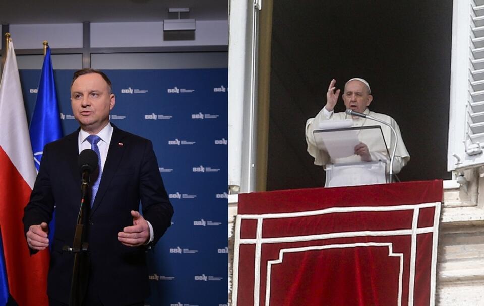 Prezydent Andrzej Duda/papież Franciszek / autor: PAP/Marcin Obara/PAP/EP