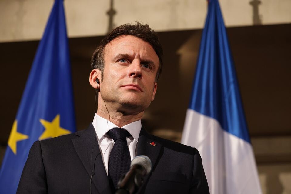Prezydent Francji Emmanuel Macron / autor: PAP/Leszek Szymański