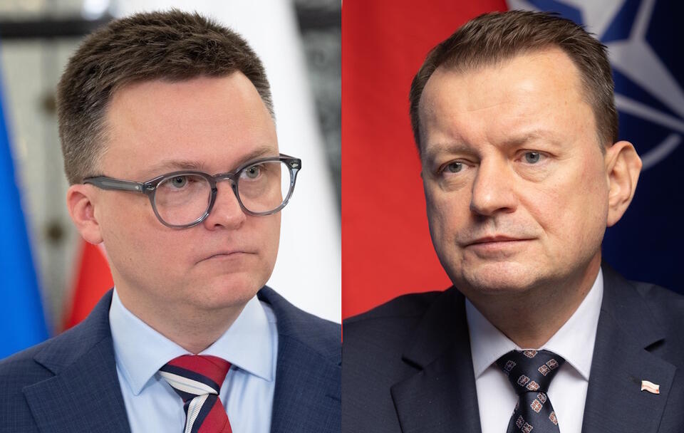 Szymon Hołownia / Mariusz Błaszczak / autor: Fratria