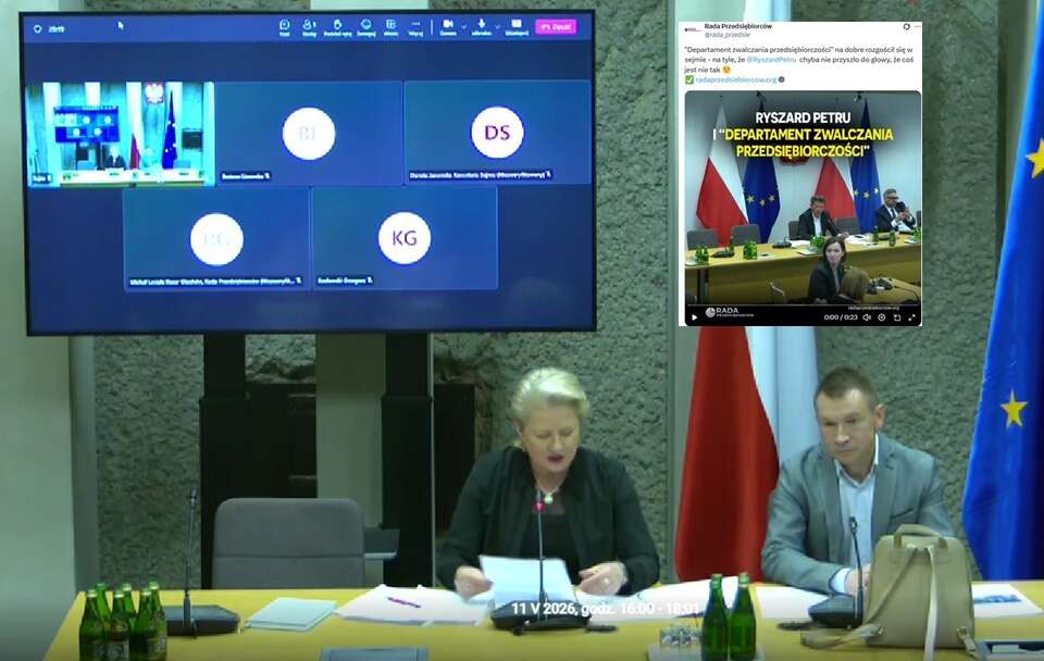 Komedia! Petru naprawdę to powiedział. "Departament zwalczania"