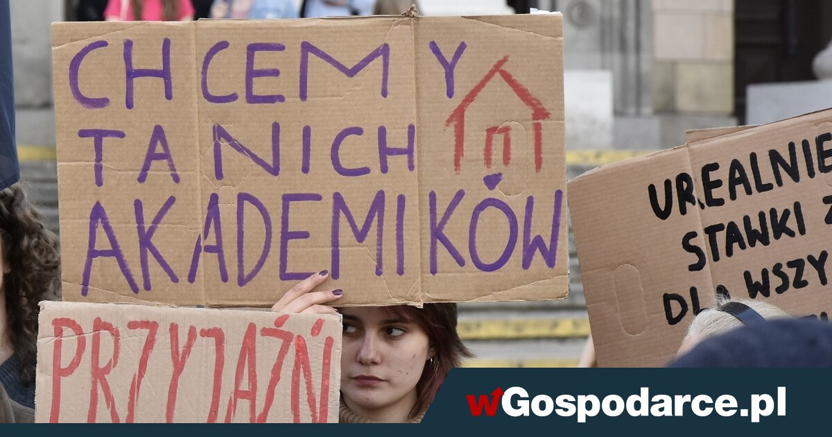 Miejsca w akademikach drożeją grubo ponad inflację