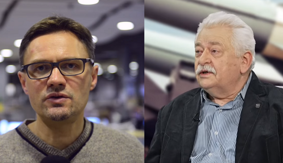 Paweł Wroński i Romuald Szeremietiew / autor: Screen/YouTube/wPolsce.pl/Gazeta Wyborcza