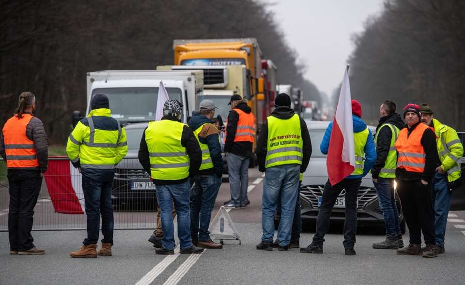 Rolnicze protesty w Kraśniku / autor: PAP/Wojtek Jargiło