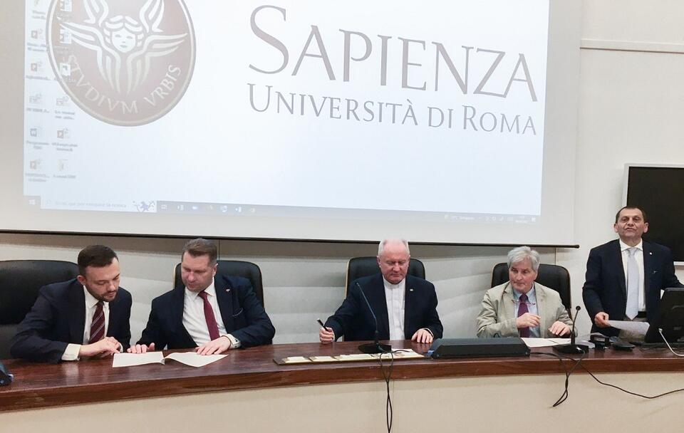 Szef MEiN spotkał się z władzami Uniwersytetu Rzymskiego „La Sapienza” / autor: MEiN