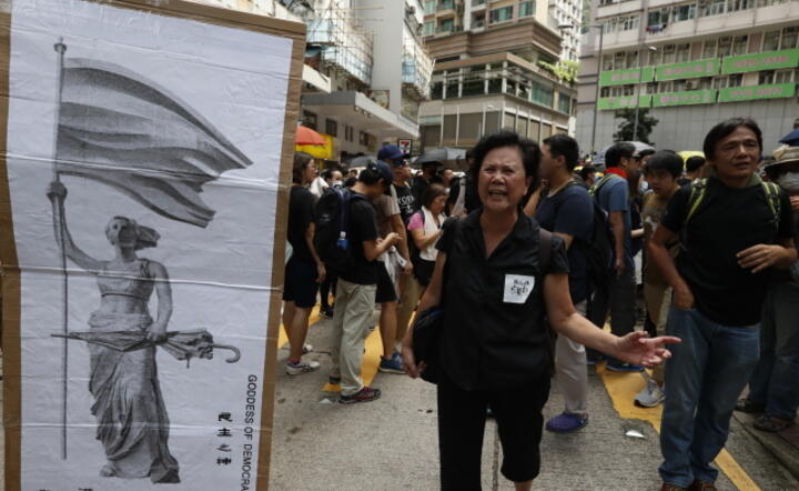 Na sobotnie popołudnie jest planowany kolejny protest w Hongkongu / autor: PAP/EPA/Jerome Favre